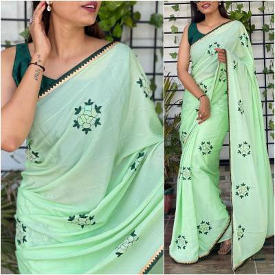 Khwaish By At Fancy Chinon Silk Saree Collection